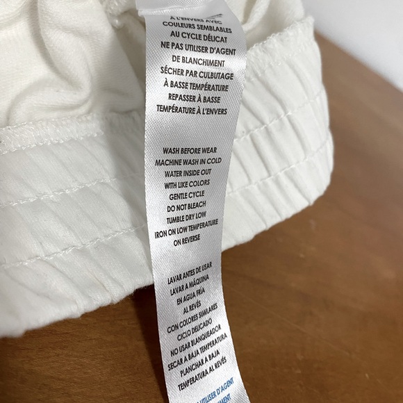 AM. x petit lem cotton shorts, white - Picture 6 of 14